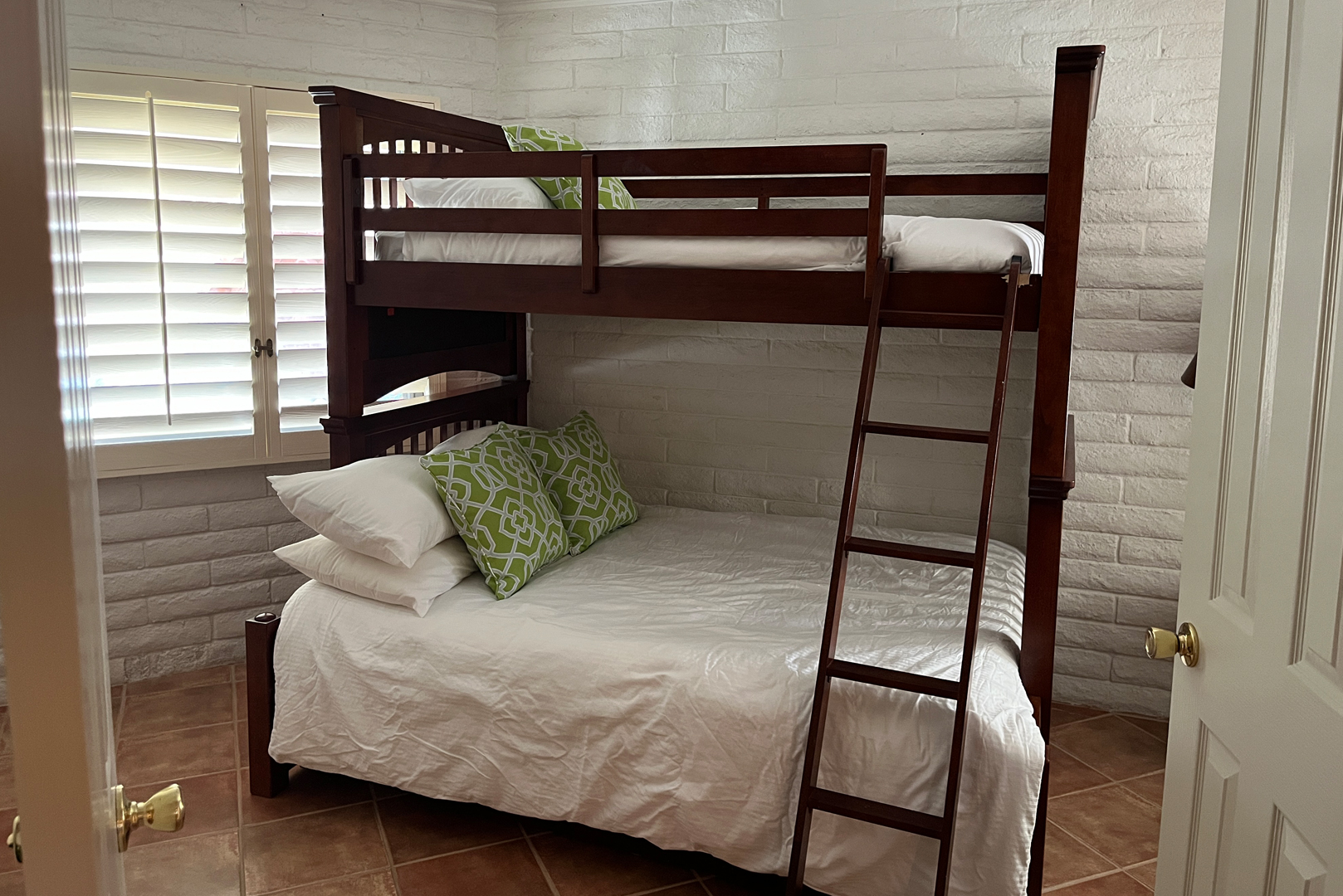 A view of the den room bunk bed